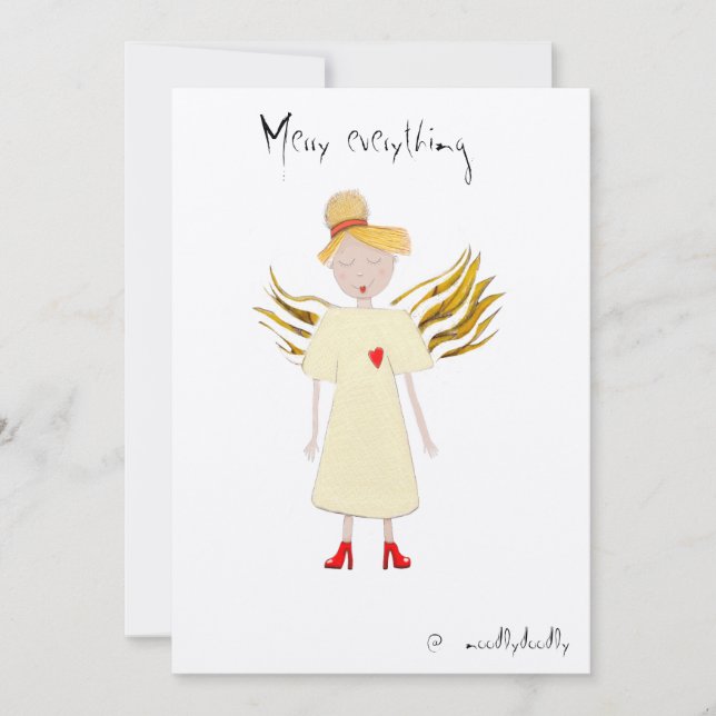 Weihnachtskarte Dankeskarte (Vorderseite)