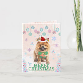 Weihnachtskarte der Chow-Chow Karte