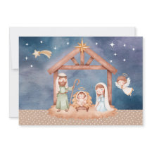Weihnachtskarte der Geburtsszene