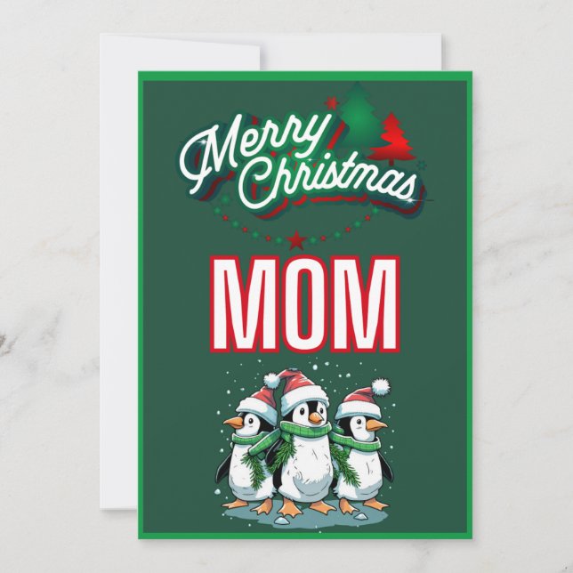 Weihnachtskarte der Mama Feiertagskarte (Vorderseite)