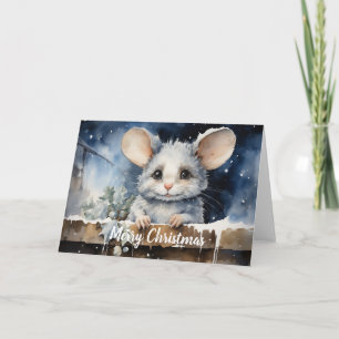 Weihnachtskarte der Maus Karte