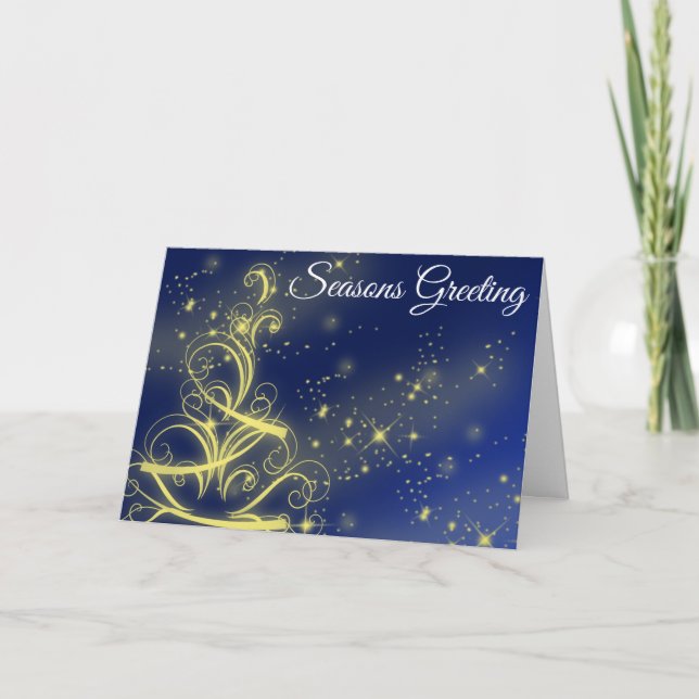 Weihnachtskarte der Modernen Designsaison Feiertagskarte (Vorderseite)