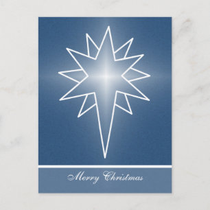 Weihnachtskarte der Nördlichen Sterne, Royal Blue Feiertagspostkarte