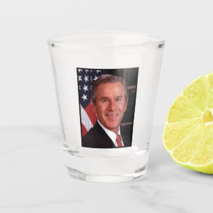 Weihnachtskarte des amerikanischen Präsidenten Geo Schnapsglas