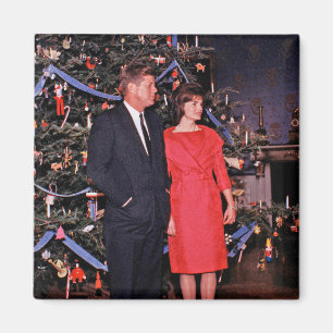 Weihnachtskarte des amerikanischen Präsidenten Joh Magnet