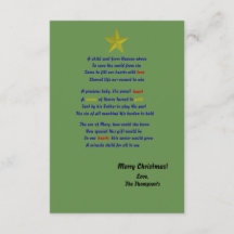 Weihnachtskarte des Himmels