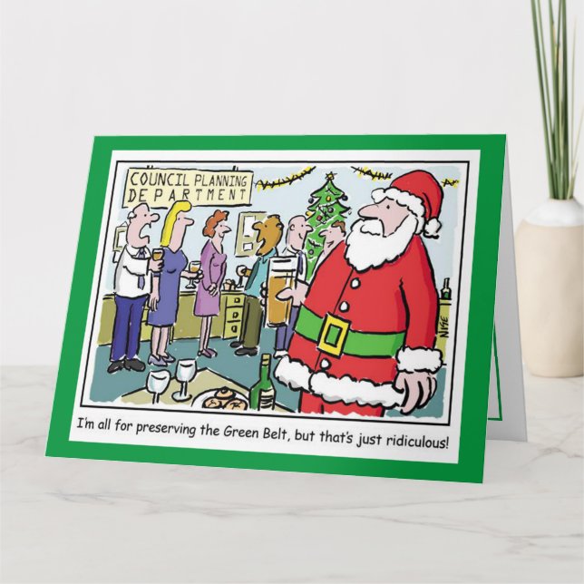 Weihnachtskarte des Rates oder der Gebietskörpersc Karte (Vorderseite)