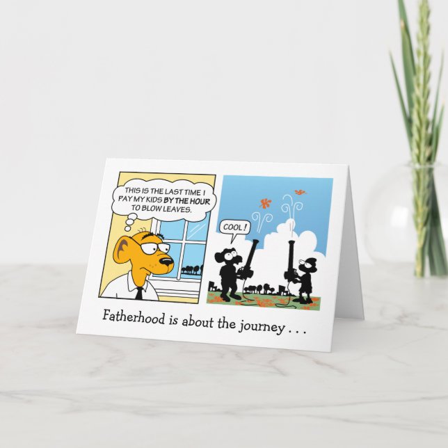 Weihnachtskarte des Vaters Karte (Vorderseite)