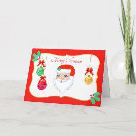 Weihnachtskarte des Weihnachtsmanns Feiertagskarte