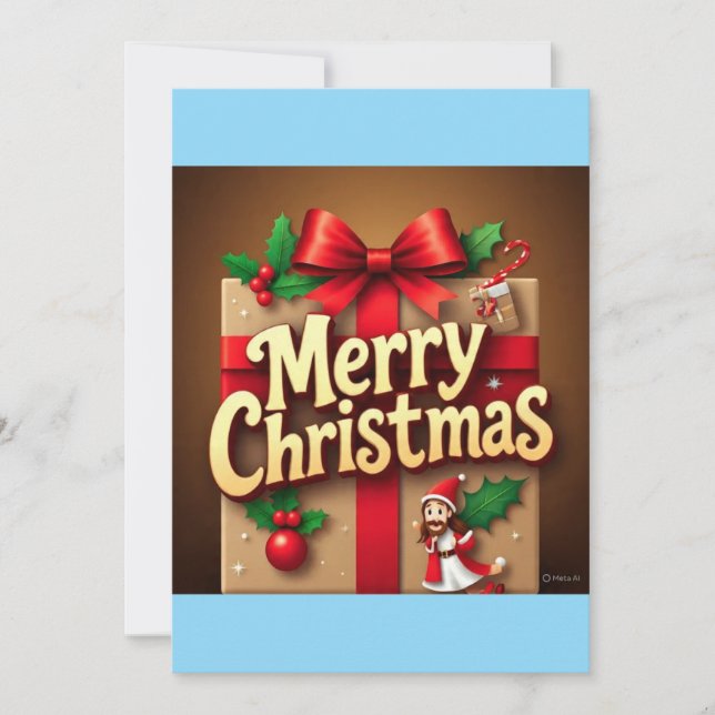Weihnachtskarte Design Frohe Weihnachten  (Vorderseite)