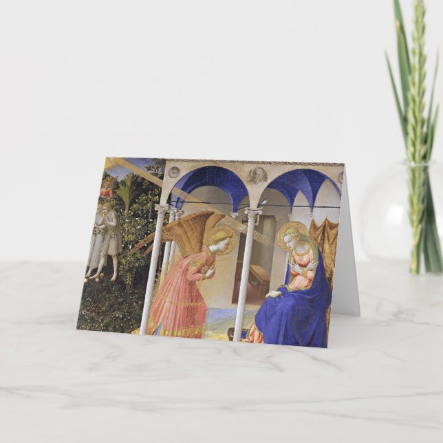 Weihnachtskarte: Die Ankündigung von Fra Angelico (Vorderseite)