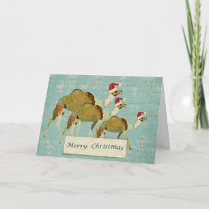 Weihnachtskarte Dreamy Camels Feiertagskarte
