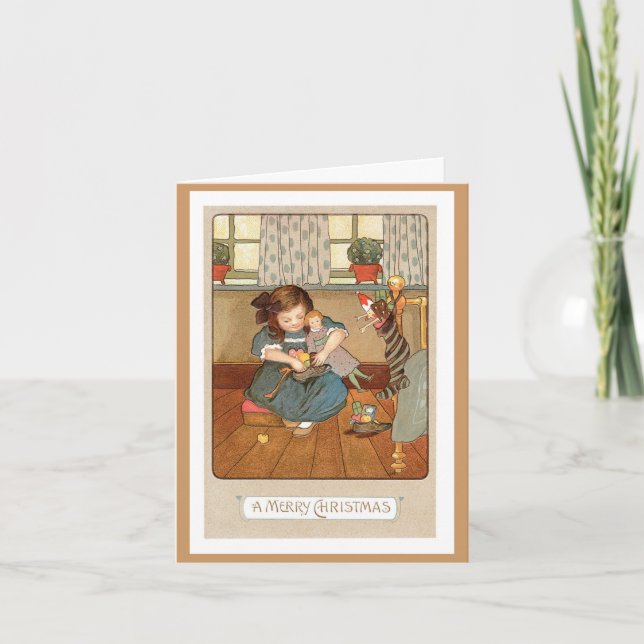 Weihnachtskarte - Ein frohes Weihnachtsfest Feiertagskarte (Vorderseite)