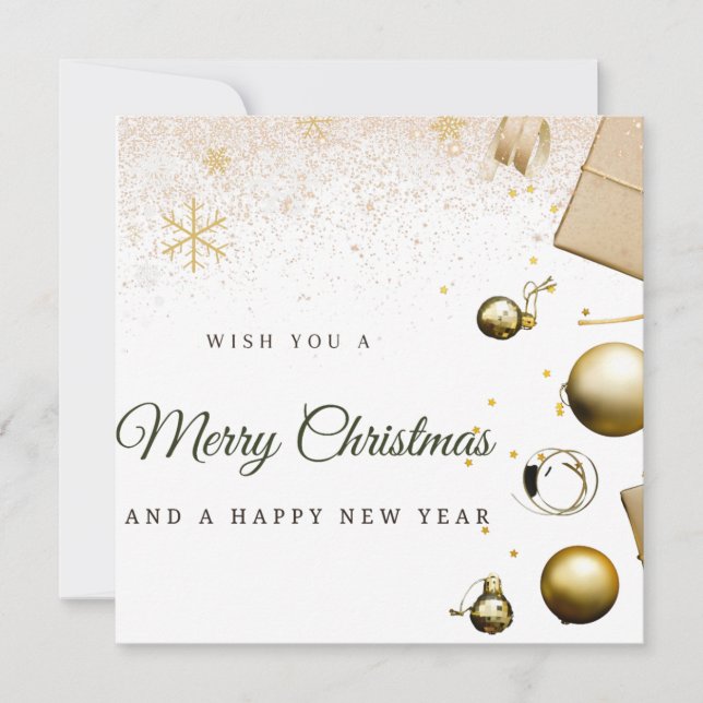 Weihnachtskarte Einladung (Vorderseite)