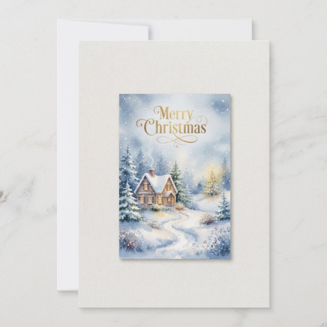 Weihnachtskarte Einladung (Vorderseite)