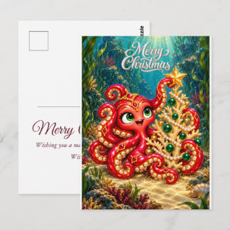 Weihnachtskarte – Evas verzauberter Korallenbaum Postkarte