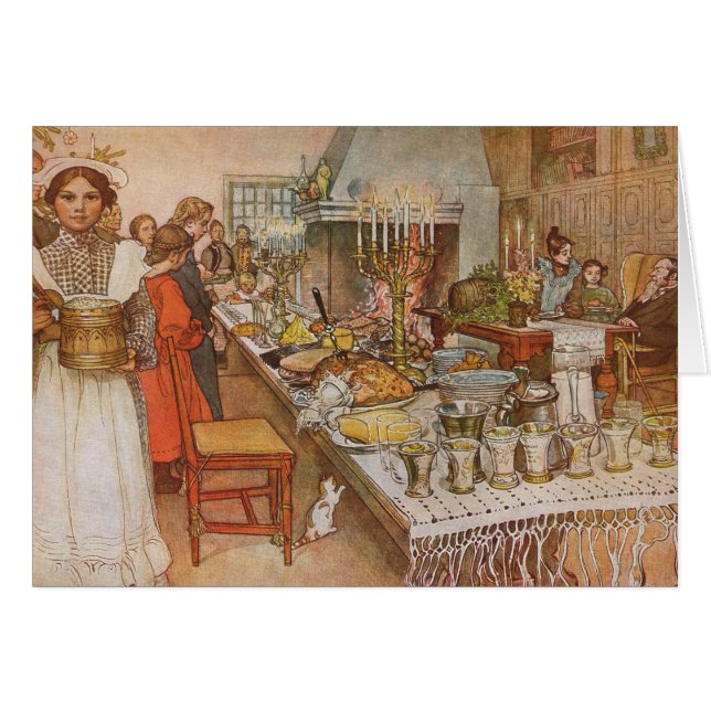 Weihnachtskarte Eve Carl Larsson 1904 (Vorderseite (Horizontal))