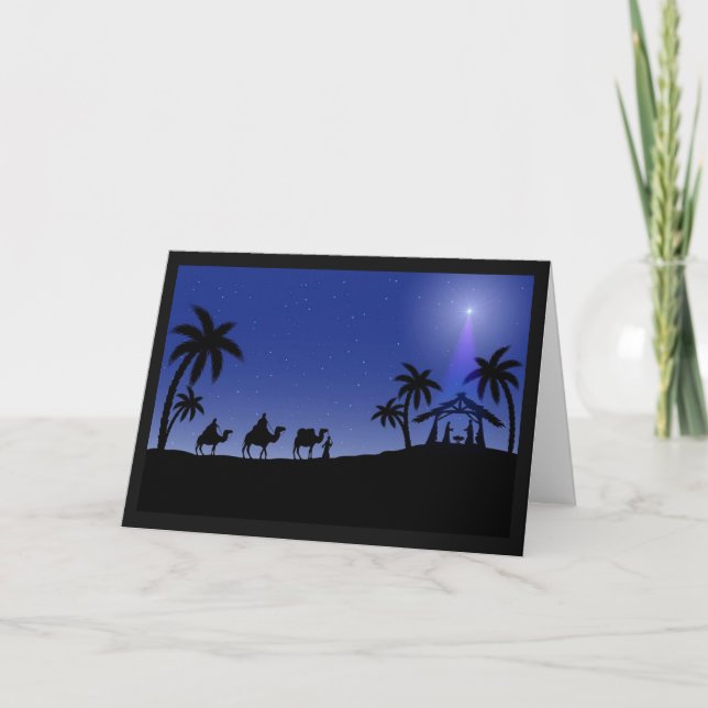 Weihnachtskarte Feiertagskarte (Vorderseite)