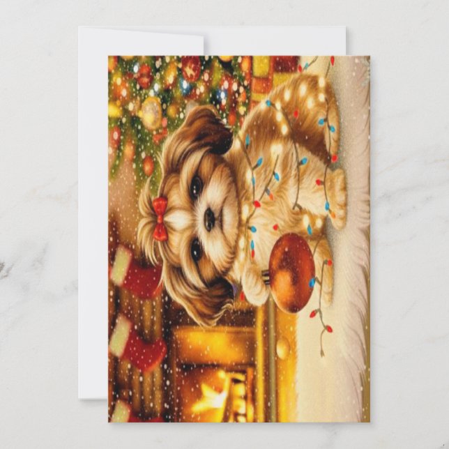 Weihnachtskarte Feiertagskarte (Vorderseite)