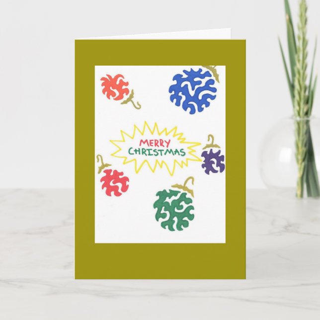 Weihnachtskarte Feiertagskarte (Vorderseite)
