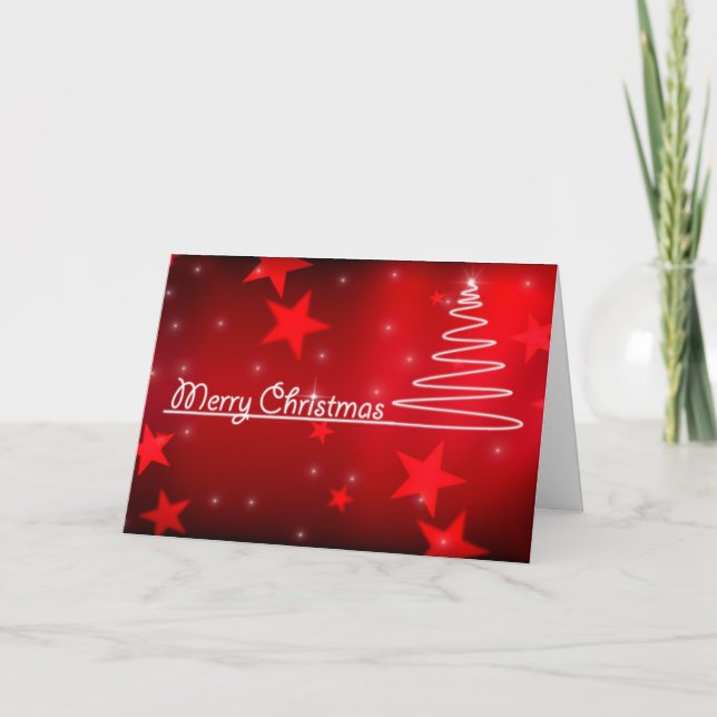 Weihnachtskarte Feiertagskarte (Vorderseite)