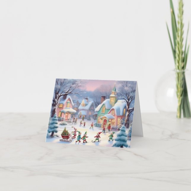 Weihnachtskarte Feiertagskarte (Vorderseite)