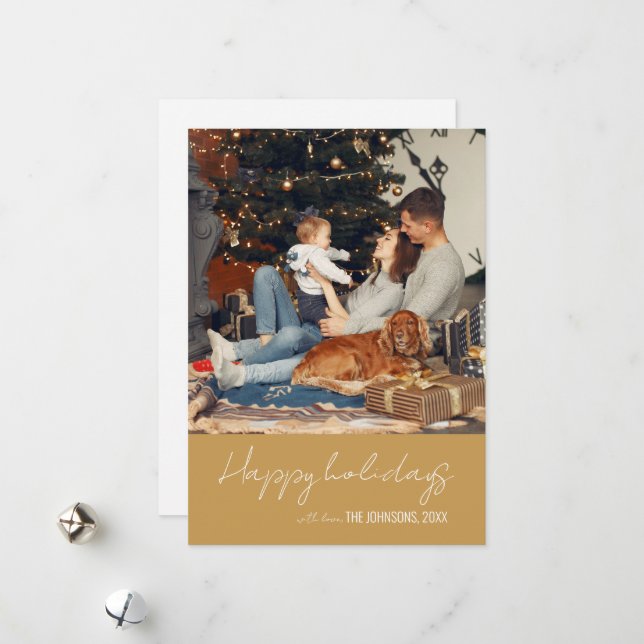 Weihnachtskarte Feiertagskarte (Vorderseite/Rückseite Beispiel)