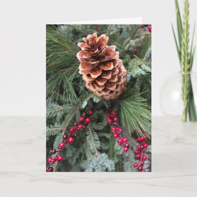 Weihnachtskarte Feiertagskarte (Vorderseite)