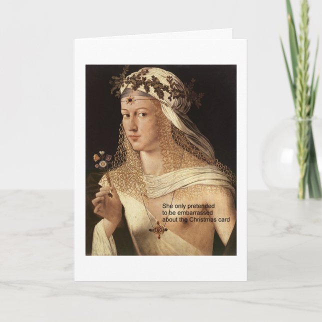 Weihnachtskarte Feiertagskarte (Vorderseite)