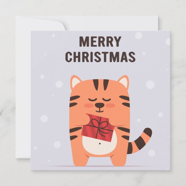 Weihnachtskarte Feiertagskarte (Vorderseite)