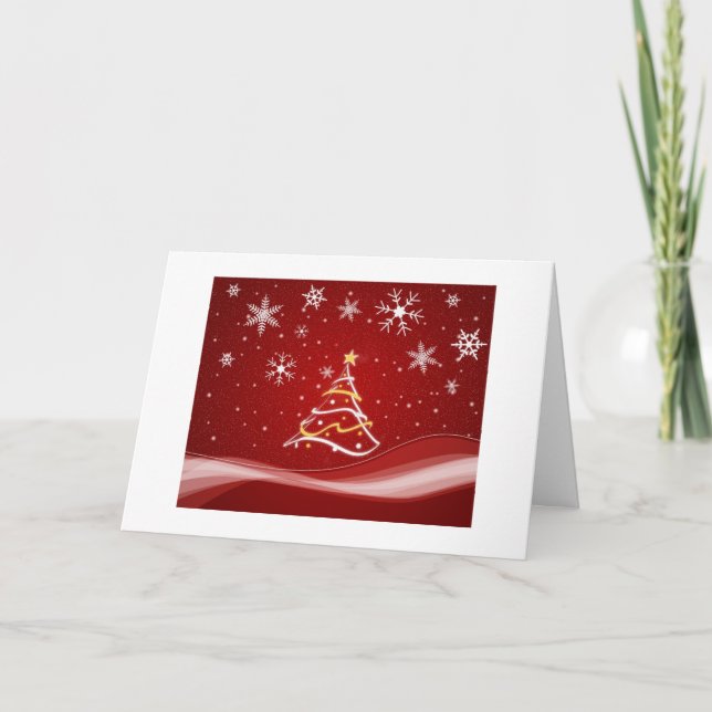 Weihnachtskarte Feiertagskarte (Vorderseite)