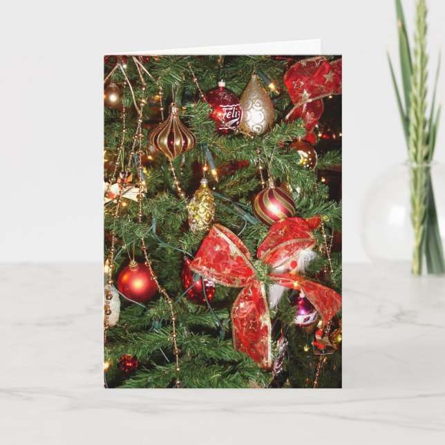 Weihnachtskarte Feiertagskarte (Vorderseite)