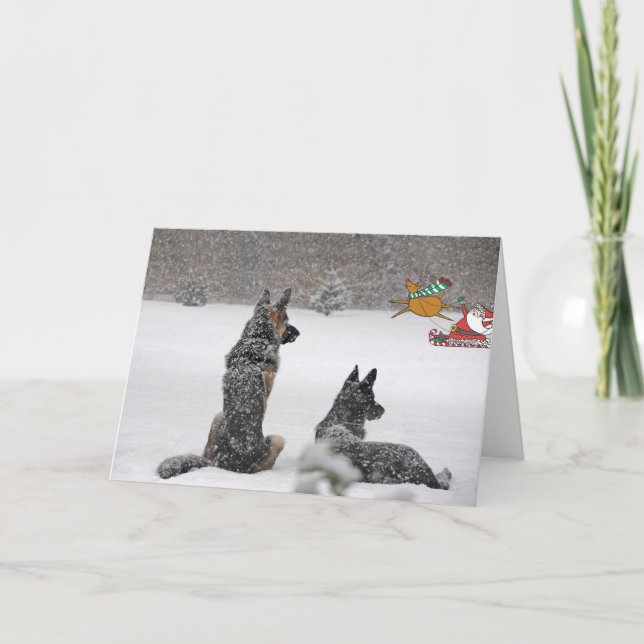 Weihnachtskarte Feiertagskarte (Vorderseite)