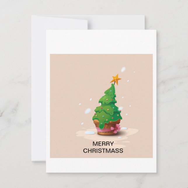 Weihnachtskarte Feiertagskarte (Vorderseite)