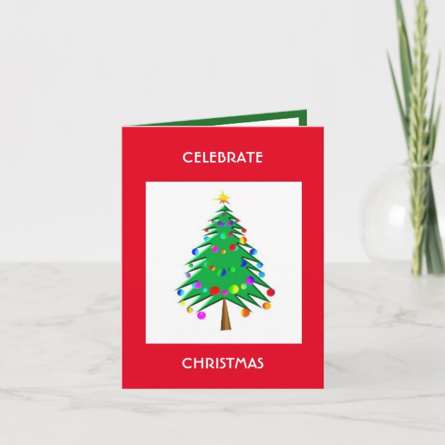 Weihnachtskarte Feiertagskarte (Vorderseite)