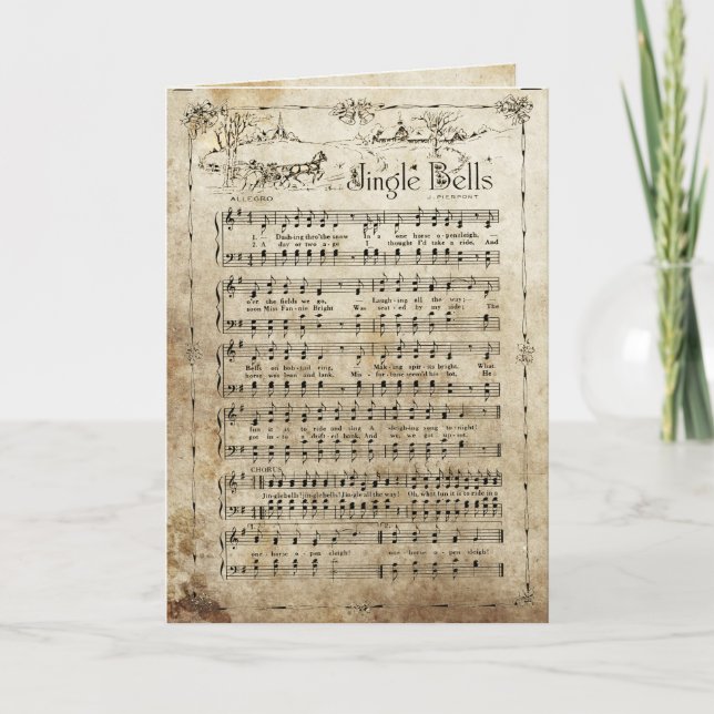 Weihnachtskarte Feiertagskarte (Vorderseite)