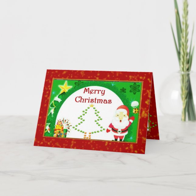 Weihnachtskarte Feiertagskarte (Vorderseite)