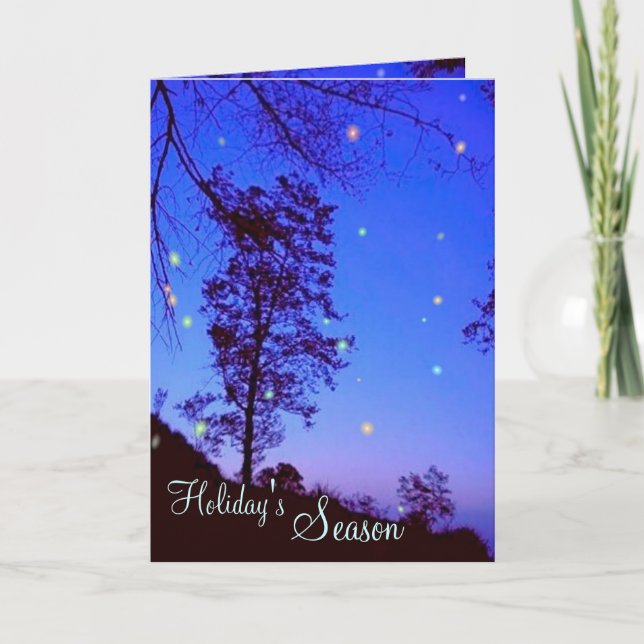 Weihnachtskarte Feiertagskarte (Vorderseite)