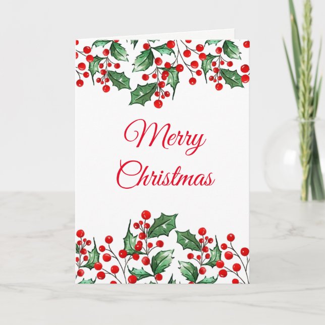 Weihnachtskarte Feiertagskarte (Vorderseite)