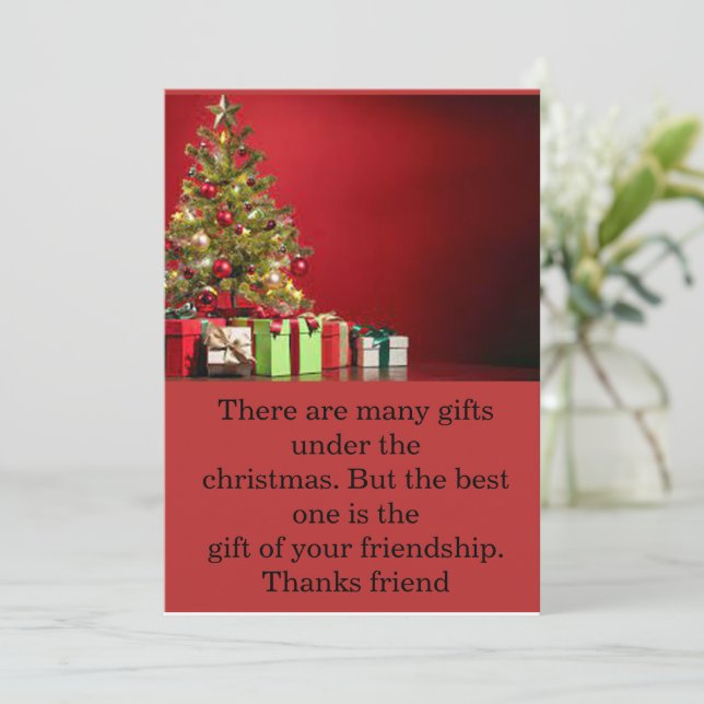 Weihnachtskarte Feiertagskarte (Stehend Vorderseite)