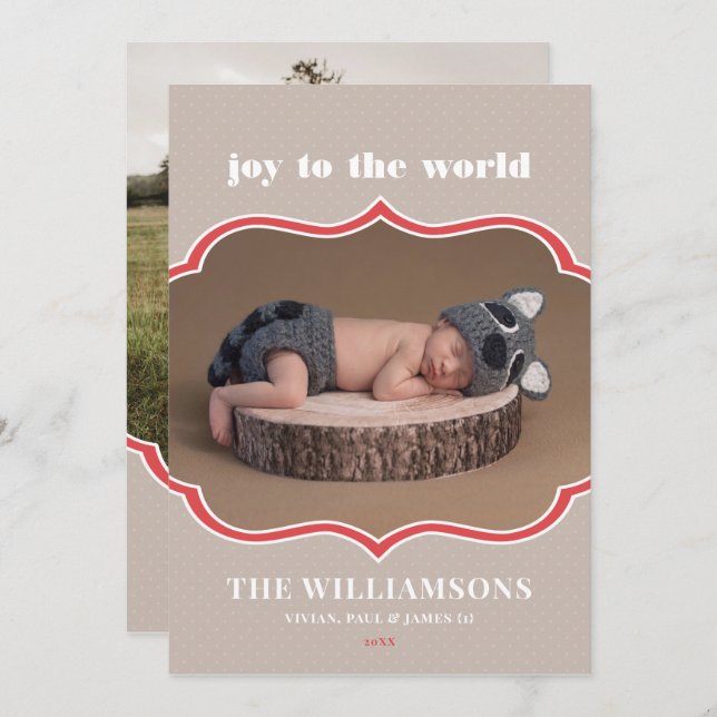 Weihnachtskarte Feiertagskarte (Vorne/Hinten)