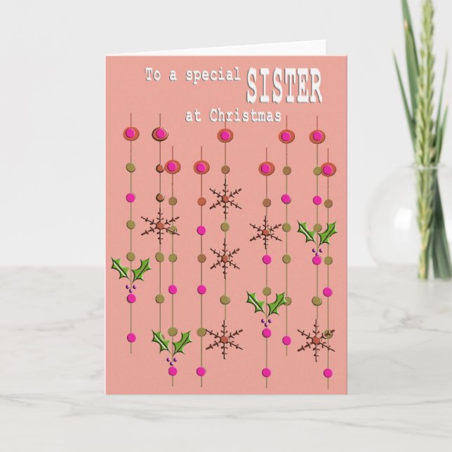 Weihnachtskarte Feiertagskarte (Vorderseite)