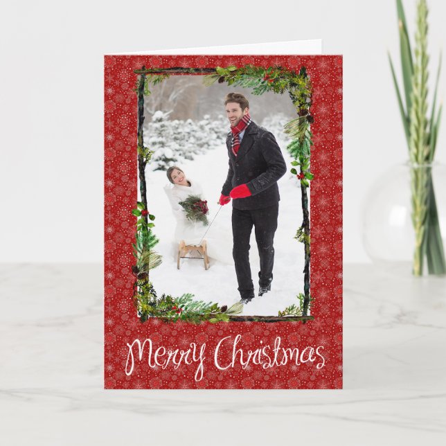 Weihnachtskarte Feiertagskarte (Vorderseite)