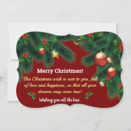 Weihnachtskarte Feiertagskarte