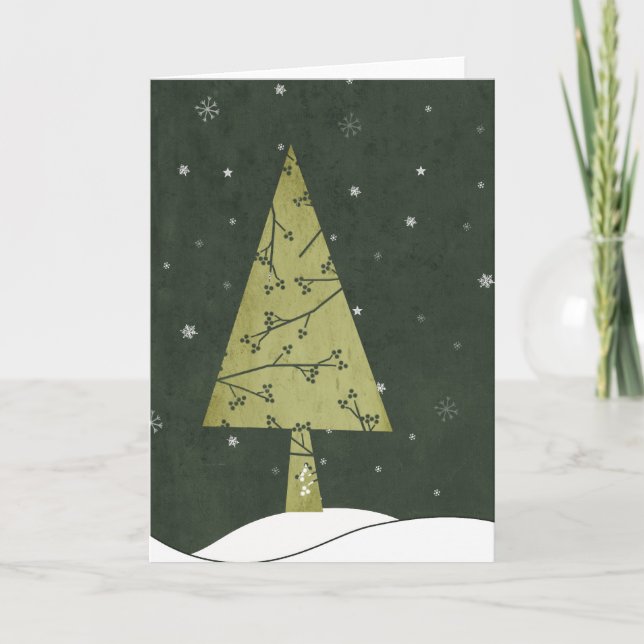 Weihnachtskarte Feiertagskarte (Vorderseite)