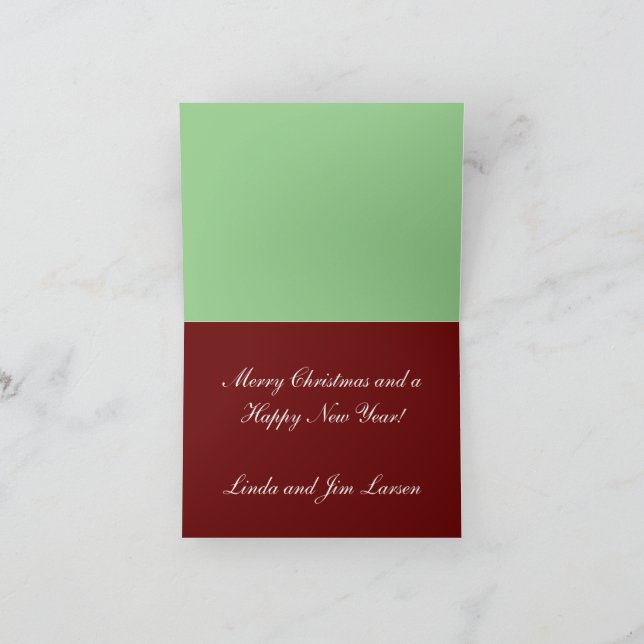 Weihnachtskarte Feiertagskarte (Innenseite)