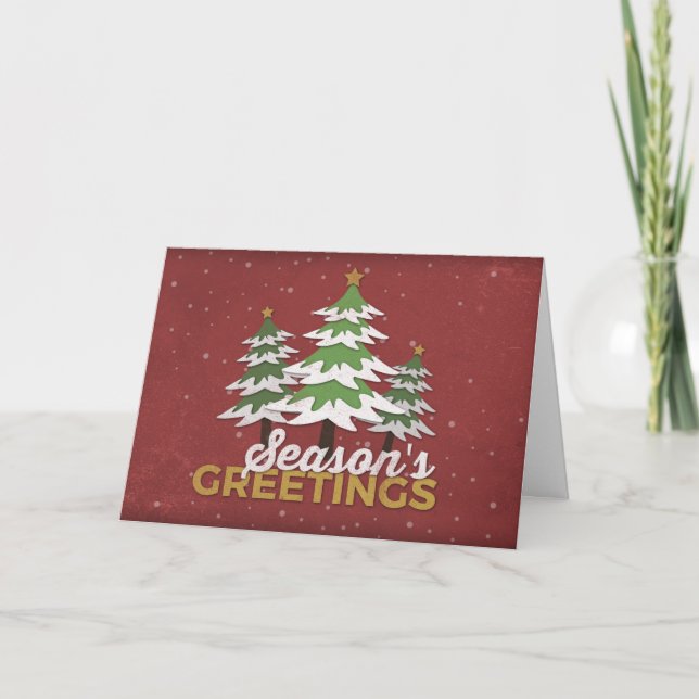 Weihnachtskarte Feiertagskarte (Vorderseite)