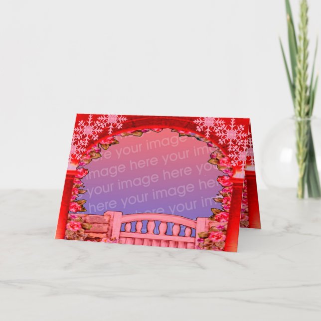 Weihnachtskarte Feiertagskarte (Vorderseite)