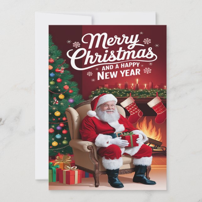 Weihnachtskarte Feiertagskarte (Vorderseite)