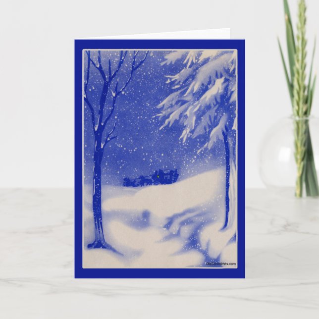 Weihnachtskarte Feiertagskarte (Vorderseite)
